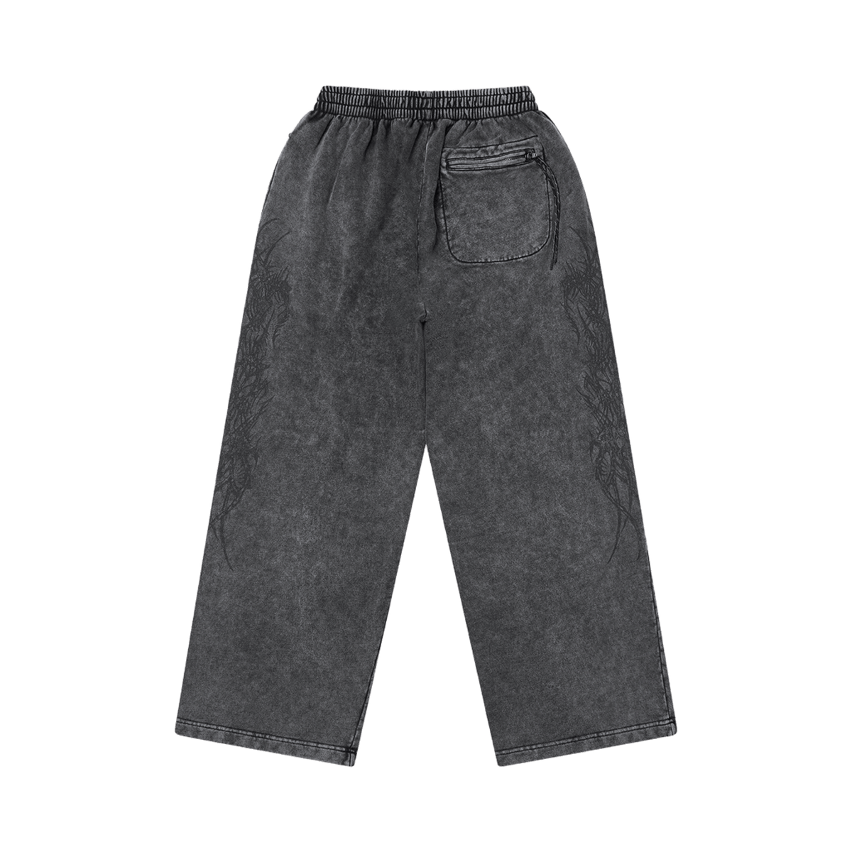 Z10 Washed Gray Wide-Leg Sweatpants